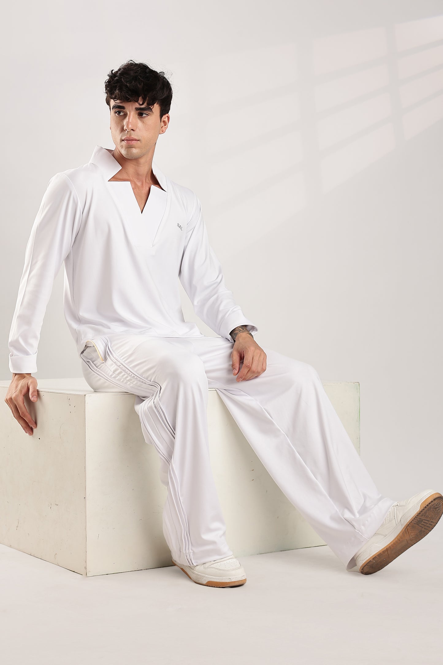 Gazzet Collar Co-ord Set 'White'