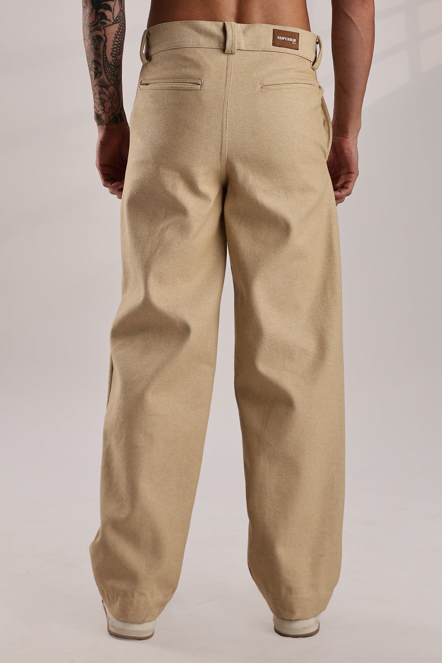 Patch Pocket Raw Denim Pants