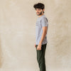Damage Round Neck T-shirt 'Grey'