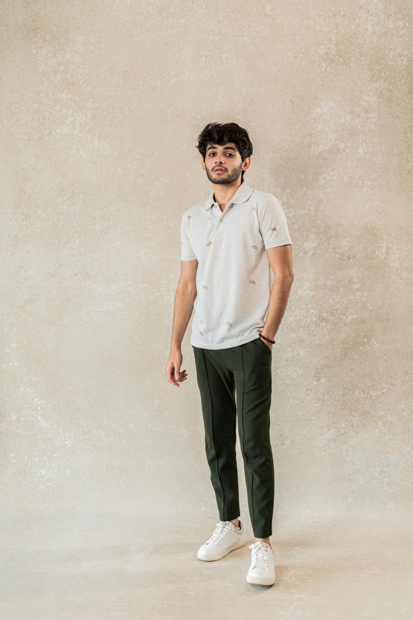 Eagle Polo T-shirt 'Button'