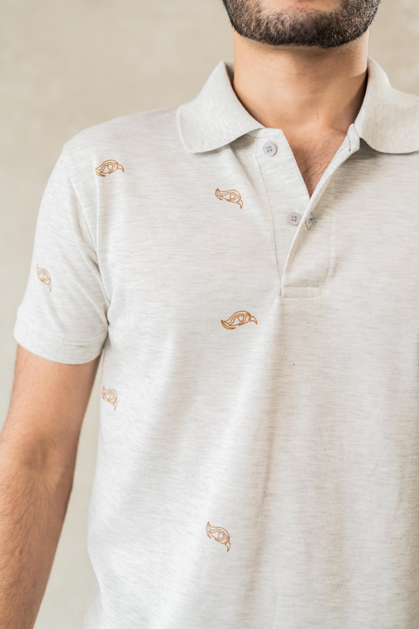 Eagle Polo T-shirt 'Button'