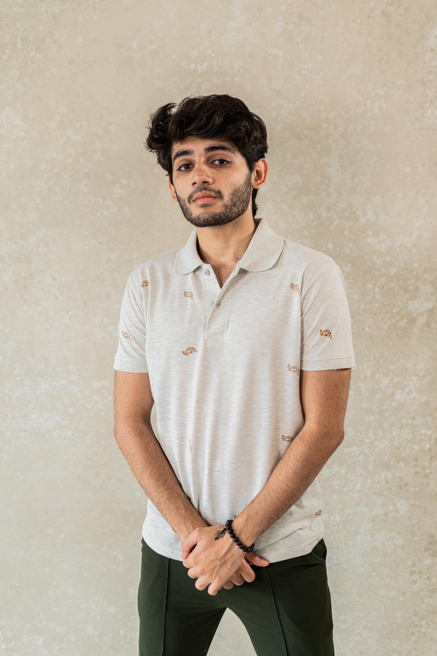 Eagle Polo T-shirt 'Button'