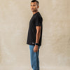 Plain Unisex Round Neck T-shirt 'Black'