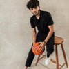 Plain High Black Polo T-shirt
