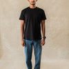 Plain Unisex Round Neck T-shirt 'Black'
