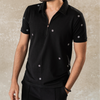 Zip Snowflake Polo T-shirt