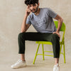 Damage Round Neck T-shirt 'Grey'
