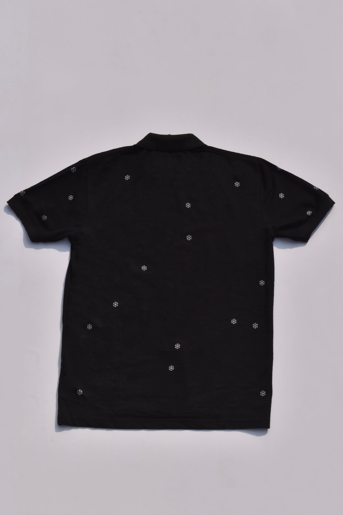 Button Snowflake Polo T-shirt