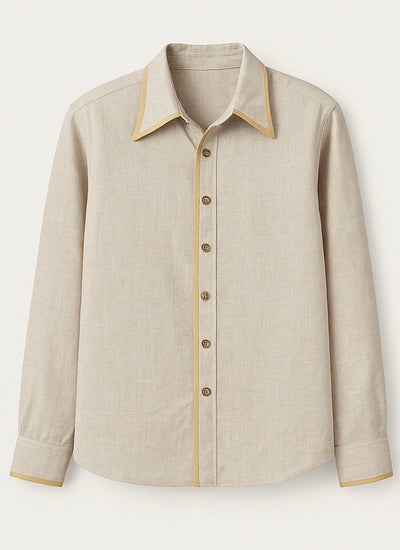 Linen Gold line shirt