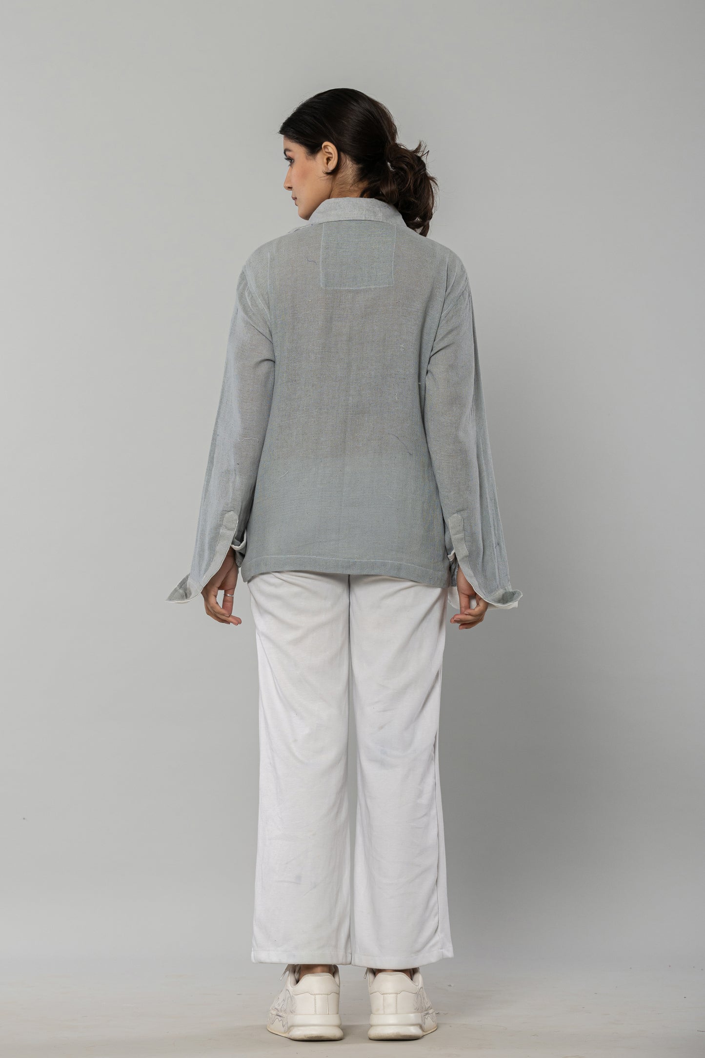 White Joggers with air jacket SET
