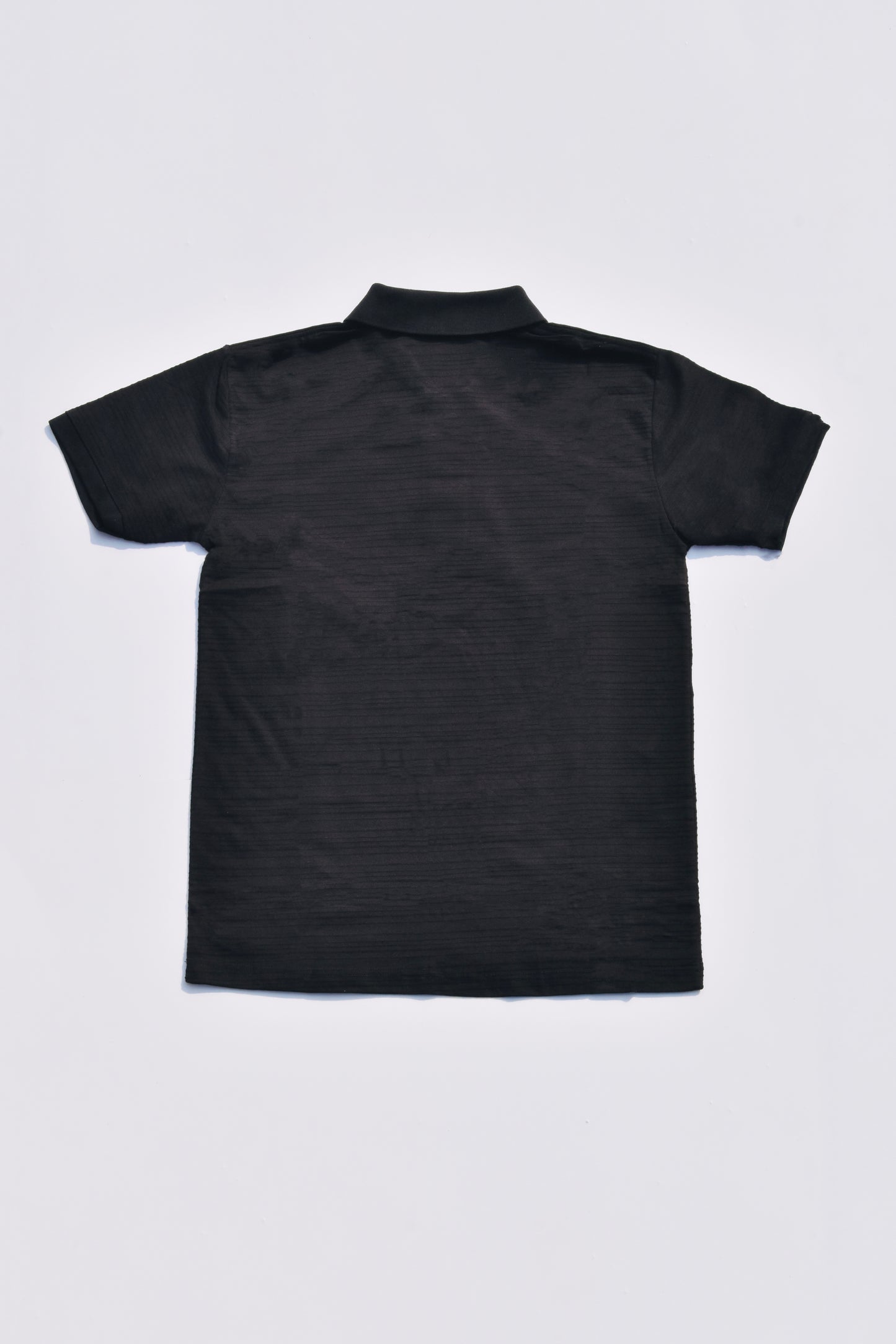 Plain High Black Polo T-shirt