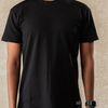 Plain Unisex Round Neck T-shirt 'Black'