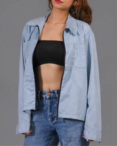 Unisex Solid Jacket - (Suede)