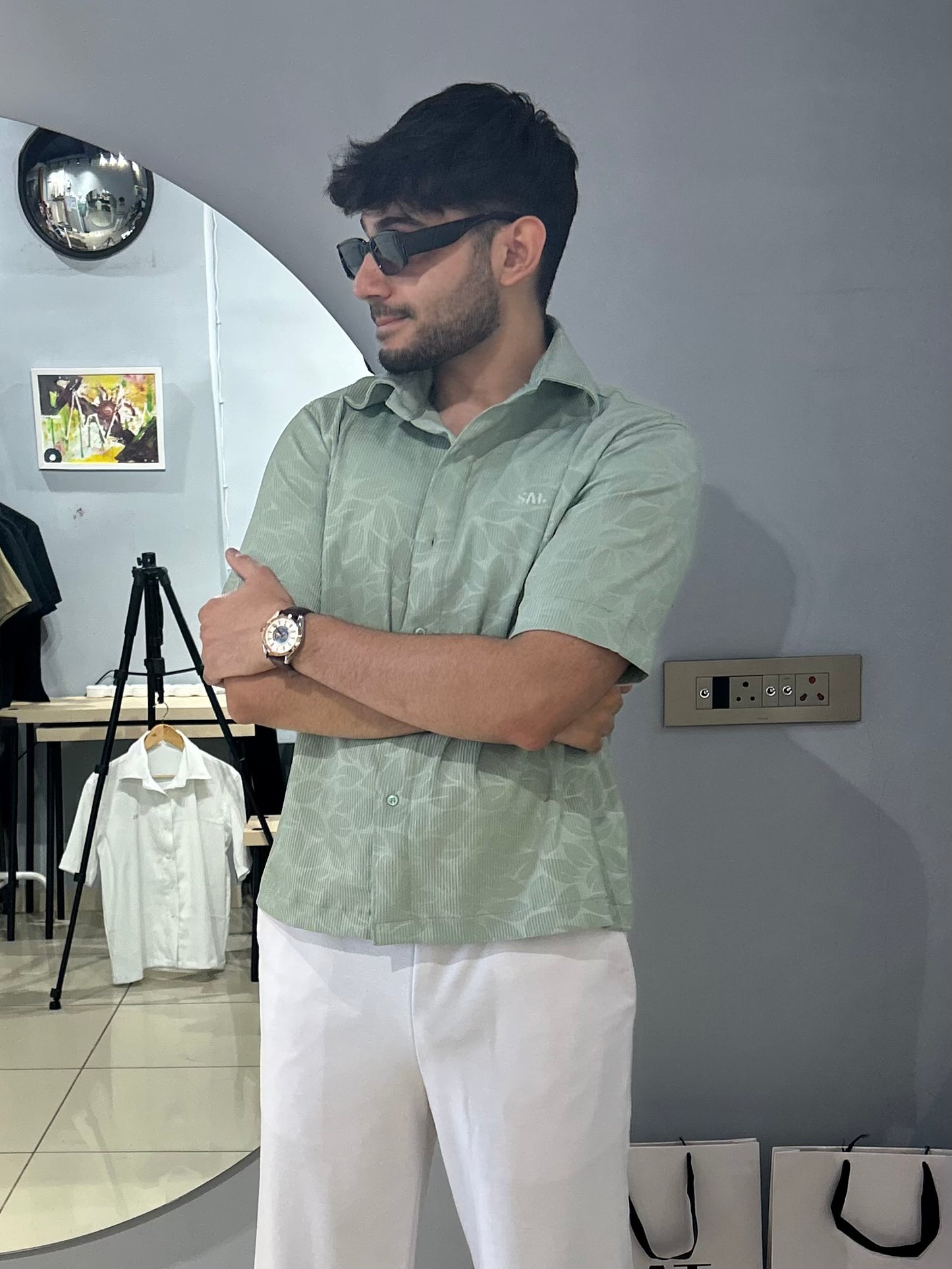 1-1 Leaf Green shirt