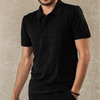 Plain High Black Polo T-shirt