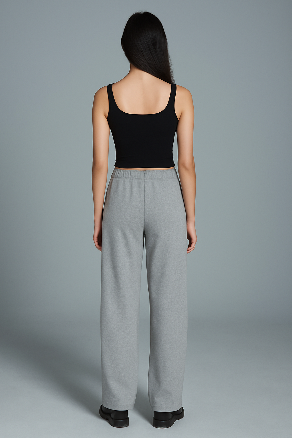 Wide leg Joggers - 'Grey' ( Korean fit )