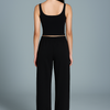 Wide leg Joggers -  'Black' ( Korean fit )