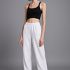 Wide leg Joggers - 'White' ( Korean fit )