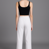 Wide leg Joggers - 'White' ( Korean fit )
