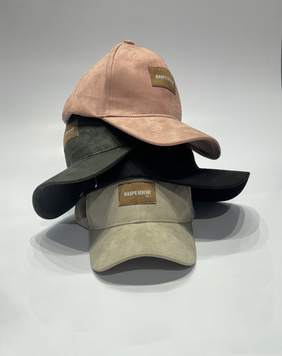Caps - 6 Panel Suede Cap