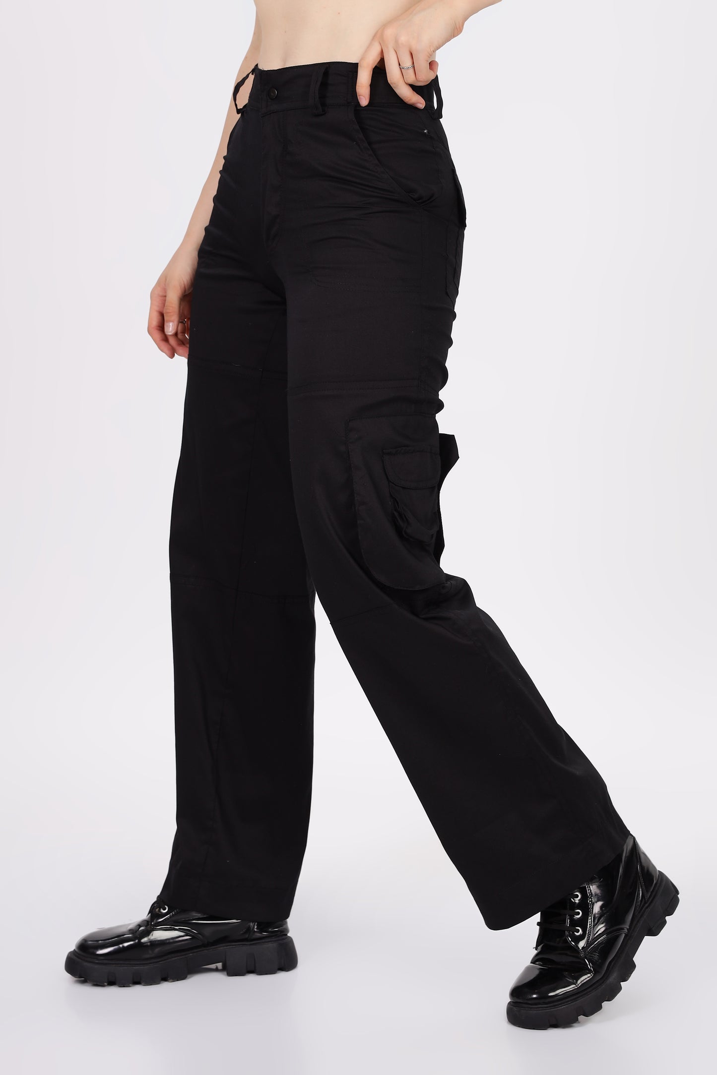 Thin Cargo - Wide Leg Cargo 'Black'