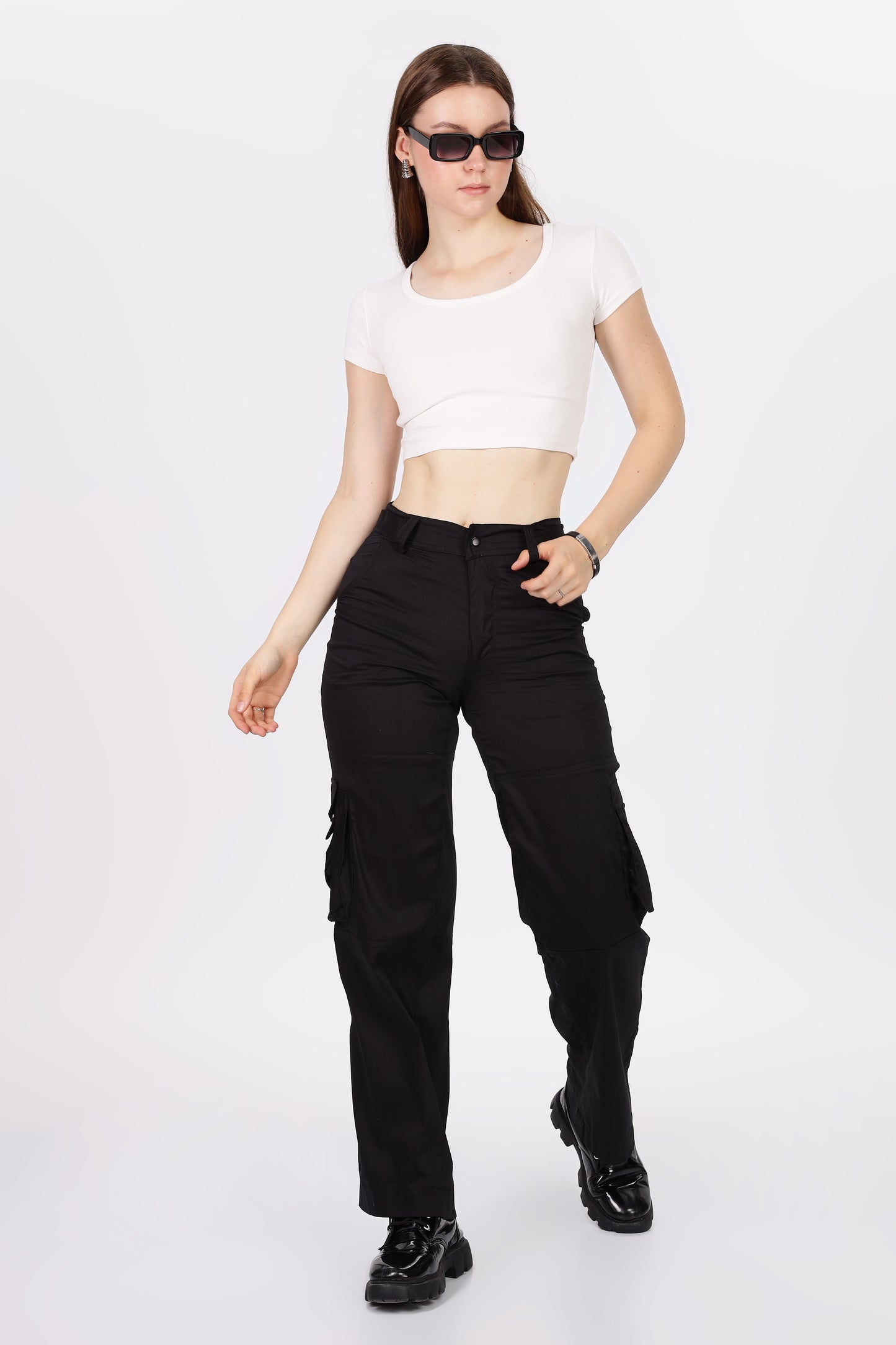 Thin Cargo - Wide Leg Cargo 'Black'