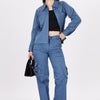 Thin Cargo - Wide Leg Cargo 'Blue'