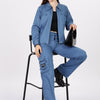 Thin Cargo - Wide Leg Cargo 'Blue'