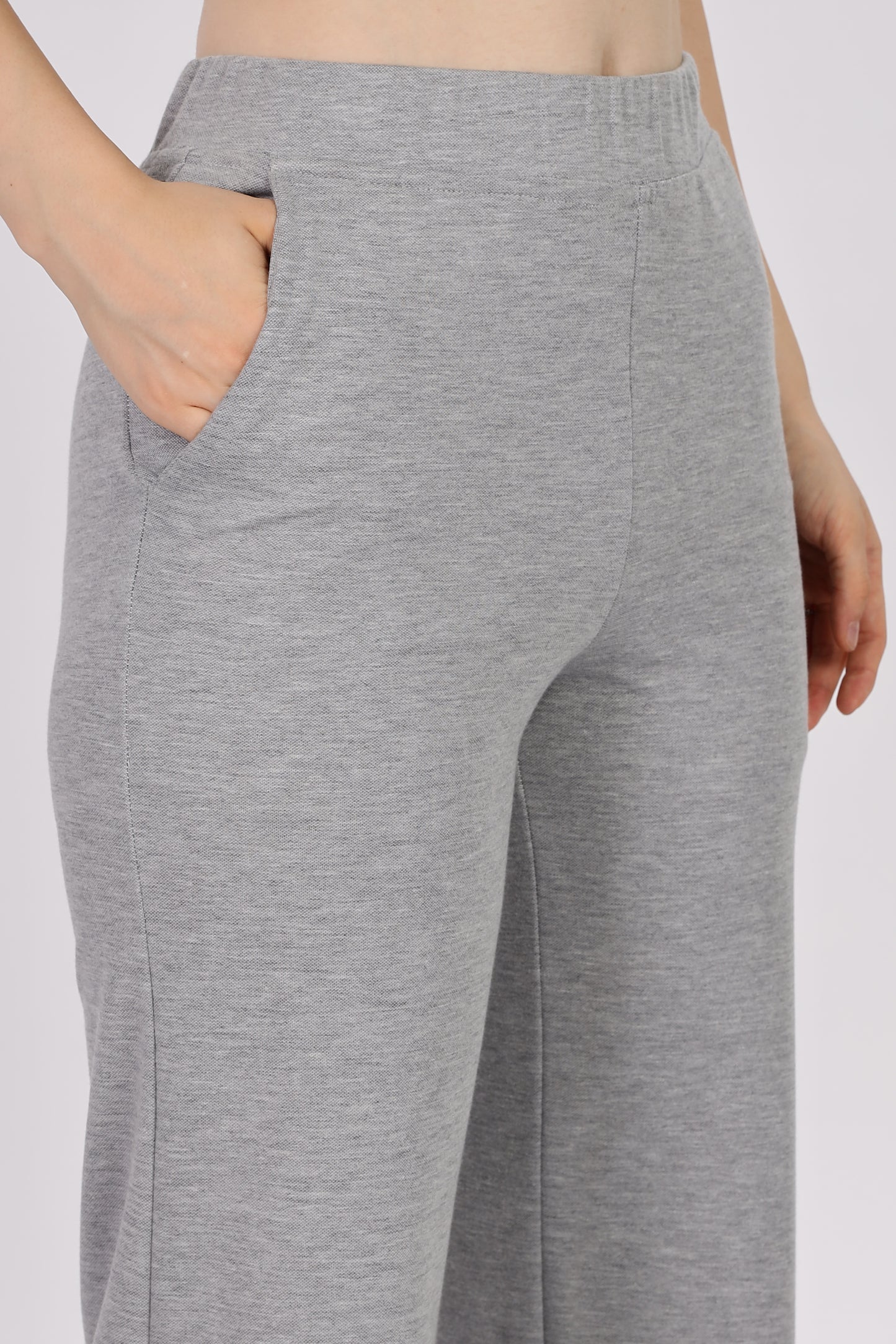 Wide leg Joggers - 'Grey' ( Korean fit )
