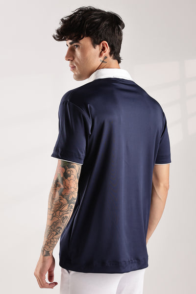 White Collar Polo T-Shirt