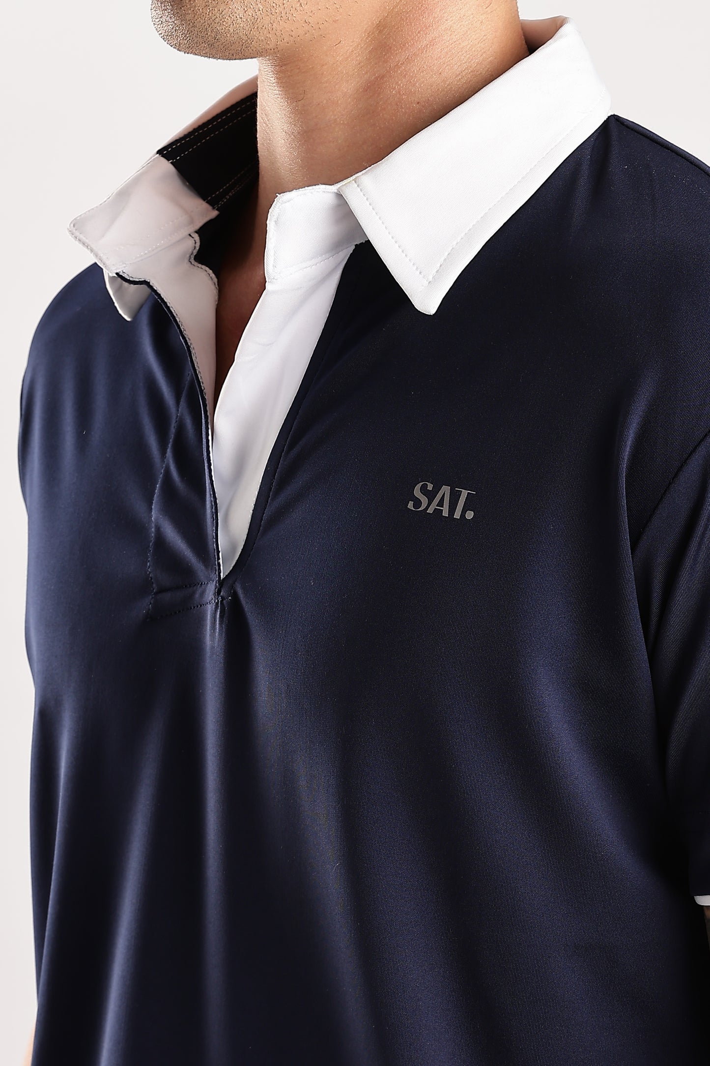White Collar Polo T-Shirt