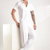 Self Design Tucks Pants - Super Soft Lycra 'White'