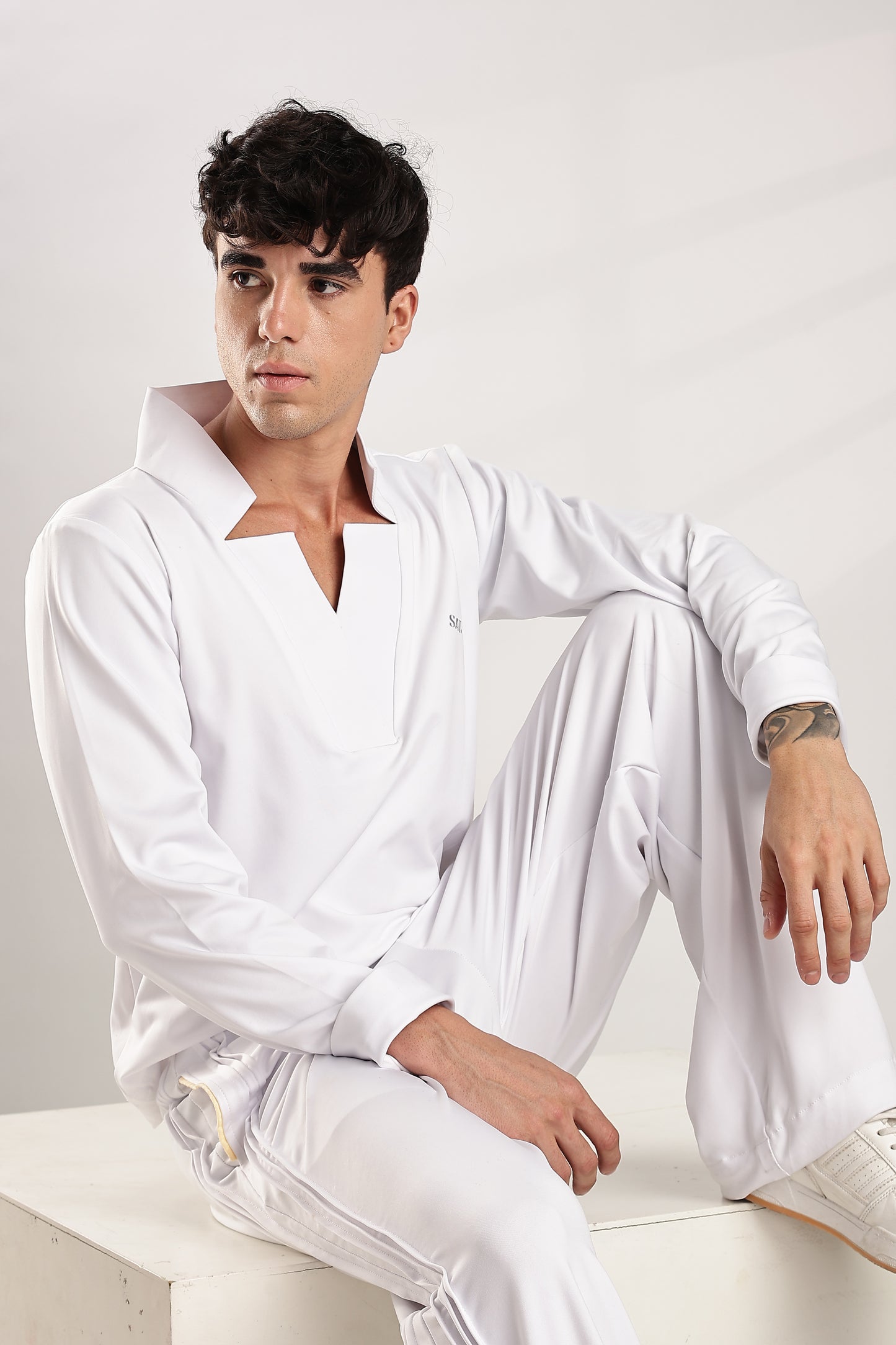 Gazzet shirt - Full Sleeve 'White'