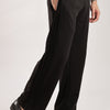 Self Design Tucks Pants - Lycra 'Black'