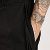 Self Design Tucks Pants - Lycra 'Black'