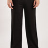 Self Design Tucks Pants - Lycra 'Black'