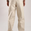 Circular Belt Single Pleated Straight Pants