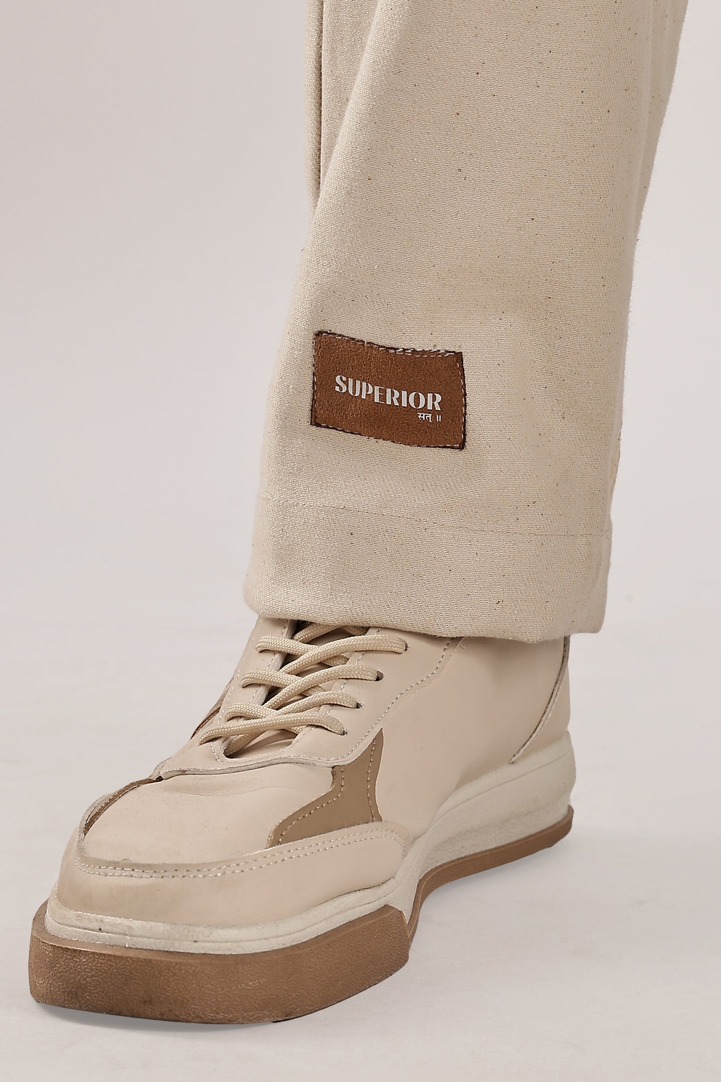 Double Pleated Raw Denim Pants