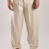 Double Pleated Raw Denim Pants