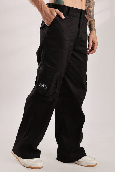 Thin Cargo - Wide Leg Cargo 'Black'