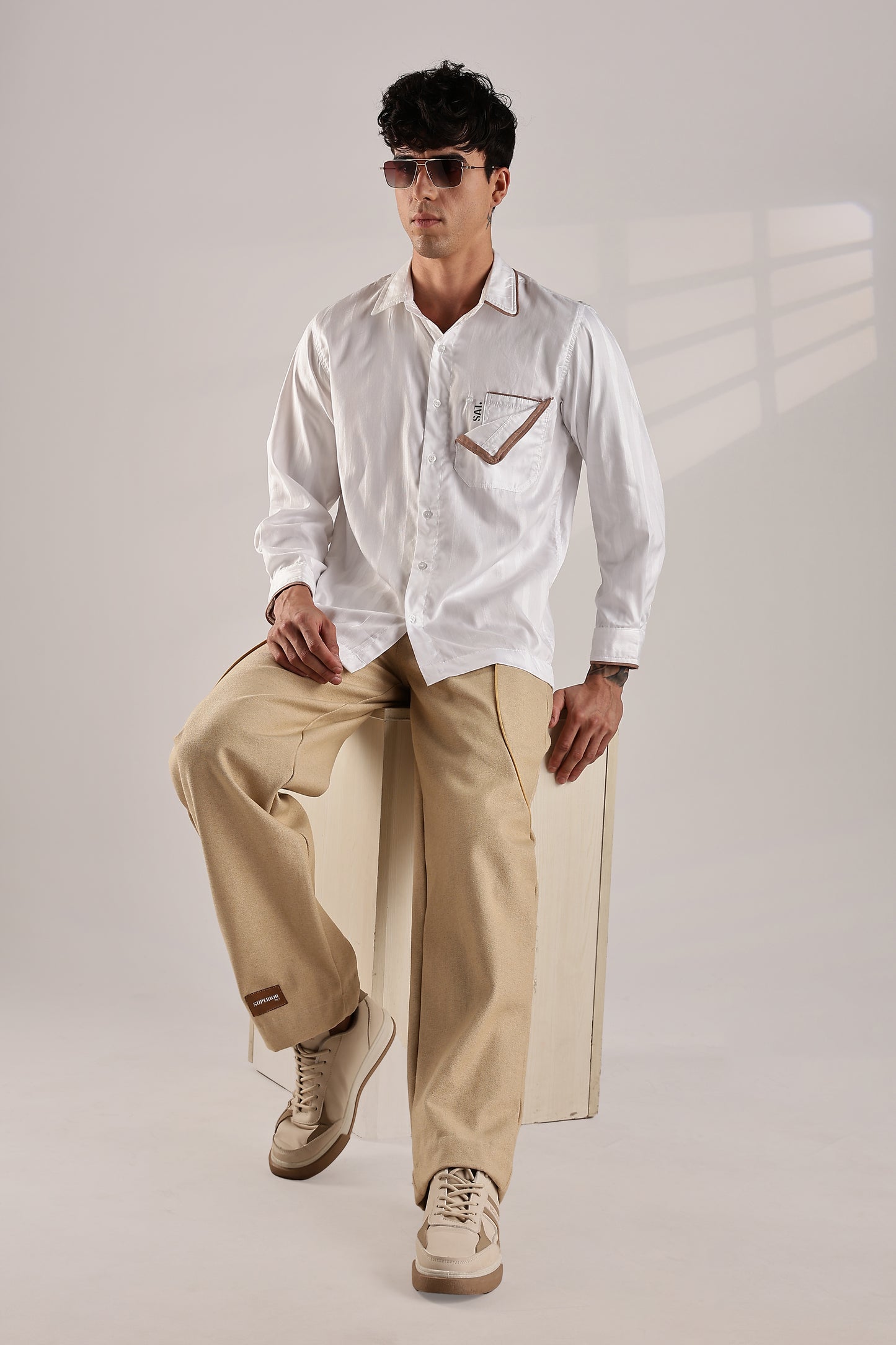 Patch Pocket Raw Denim Pants