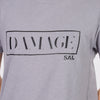 Damage Round Neck T-shirt 'Grey'