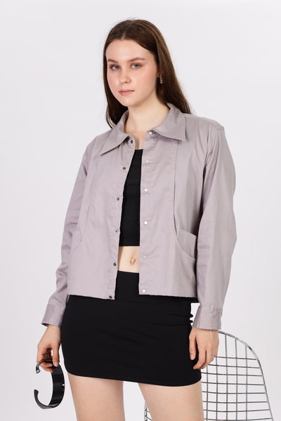 Cool Grey Panel Shirt