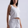 Cropped Vest 'White'
