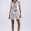Cropped Vest 'White'