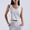 Cropped Vest 'White'