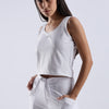 Cropped Vest 'White'