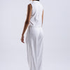 White Strips Cotton Sleeveless Co-Ord Set