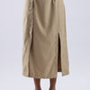 Button single Slit Long Skirt