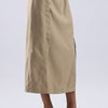 Button single Slit Long Skirt